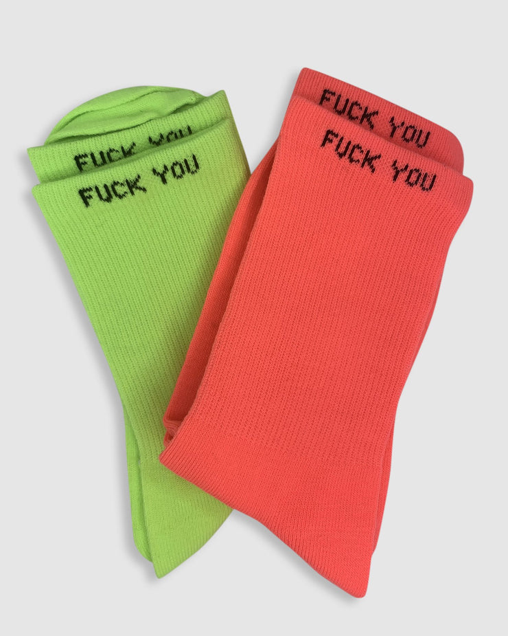 F You Neon Socks